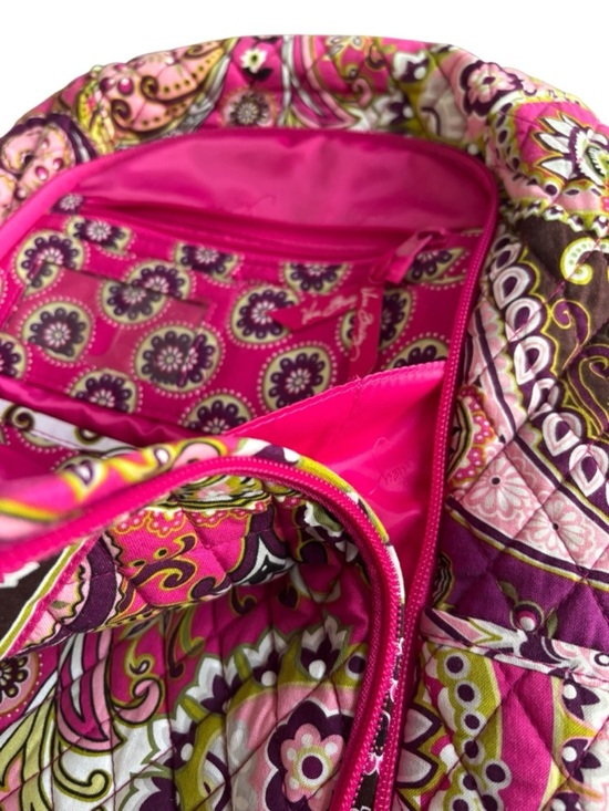 Vera Bradley Quilted Very Berry Paisley Backpack Pink Floral Pattern main image 6